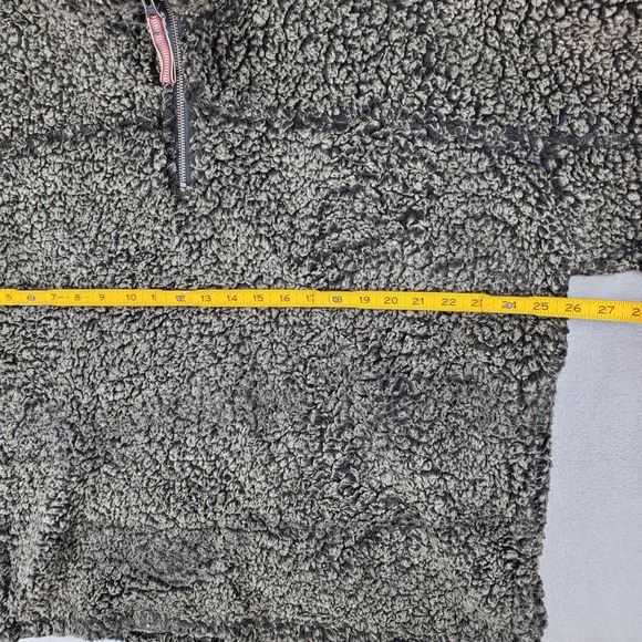 Carbon 2 Cobalt Sweater Mens X-Large Thick Sherpa Fleece 1/4 Zip Brown Warm - Picture 4 of 5